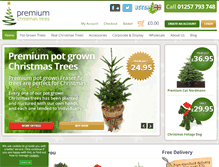 Tablet Screenshot of premiumchristmastrees.com